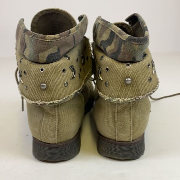 Zigi Soho ZIGI Rock & Candy Green Spraypaint Boots size 6.5 A7 - Picture 5 of 8